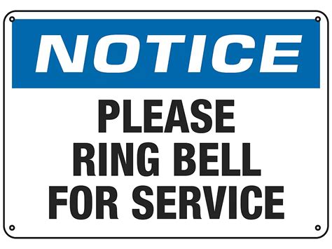 Ring Bell For Service Clipart Sign, 50% OFF