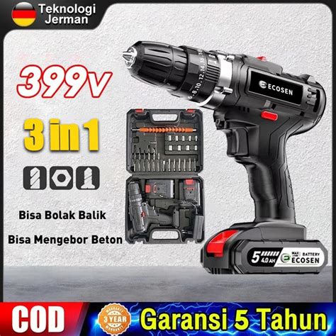 Jual HJ64GN ECOSEN Mesin Bor Bor Baterai Bor Listrik Bor Tanpa Kabel