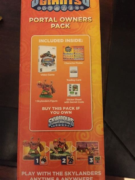 New Nintendo Wii Skylanders Giants Portal Owners Pack Game Included