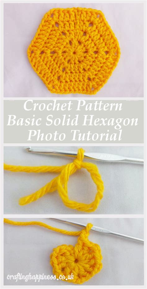 Crochet Solid Hexagon Crafting Happiness Crafting Happiness Hexagon