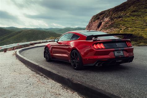 Fondos De Pantalla Ford Mustang Shelby Gt500 2019 Rojo Vista Trasera