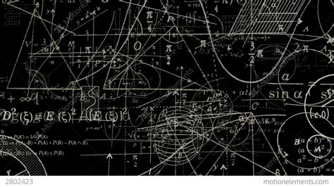 Loopable Math Symbols Journey Flying Through Camer Stock Animation