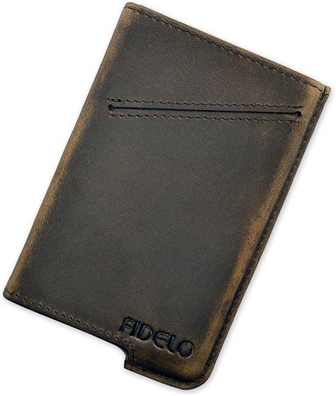 FIDELO Minimalist Wallet For Men Slim Credit Card Holder RFID Mens