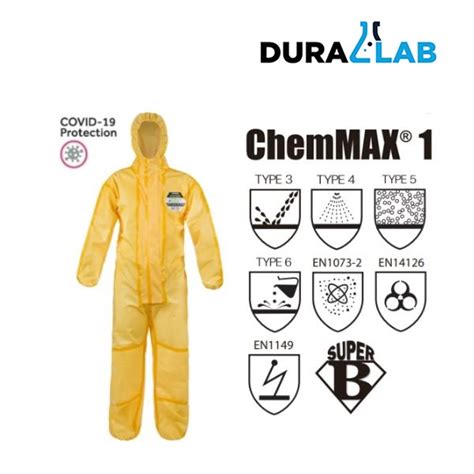 Lakeland Ct1s428 Chemmax® 1 Coverall With Double Zip And Storm Flap And