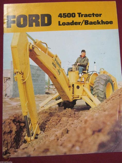 Ford 4500 Tractor Loader Backhoe Sales Auto Dig Brochure Original