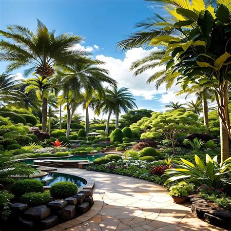 Premium Ai Image Luxury Landscape Design Of The Tropical