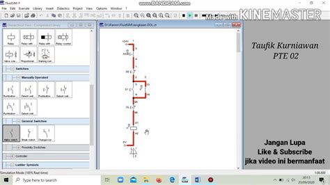 JOB 2 SIMULASI RANGKAIAN DOL DIRECT ON LINE MENGGUNAKAN FLUIDSIM