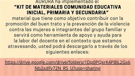 Kit De Materiales Comunidad Educativa Inicial Primaria Y Secundaria