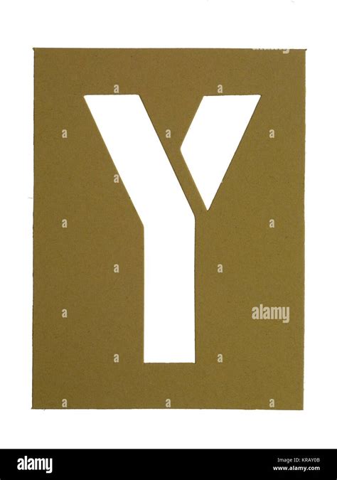 Cardboard Cut Out Letter Y Stock Photo Alamy