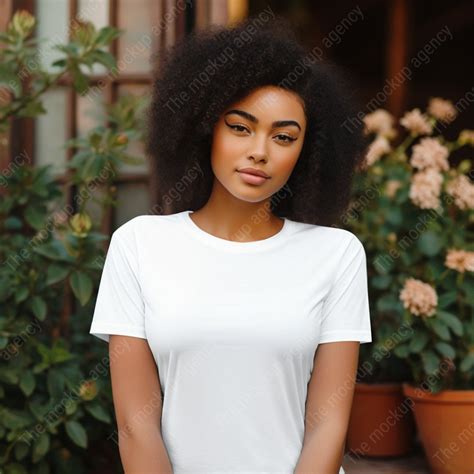 Black Woman Model Black Woman Mockup African American Mockup Black Model Mockups Bella