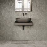 Picasso Grigio Earth Countertop Stone Basin Mm Lusso