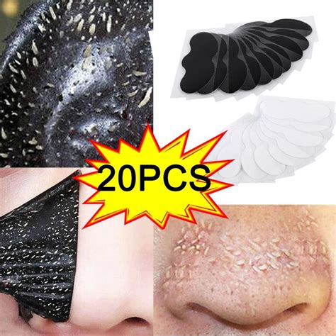 20pcs Nose Blackhead Remover Mask Pore Cleaner Acne Treatment Mask Deep