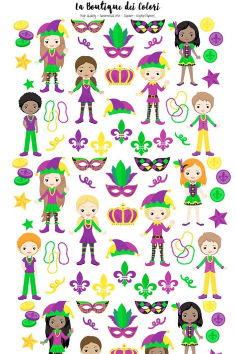 Mardi Gras Clipart Masterbundles