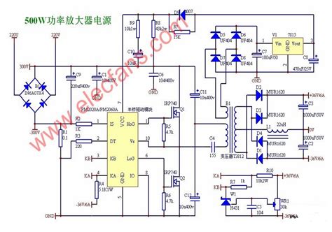 500w大功率功放电路图（四款功放电路图详解） 功率放大器电路图 电子发烧友网