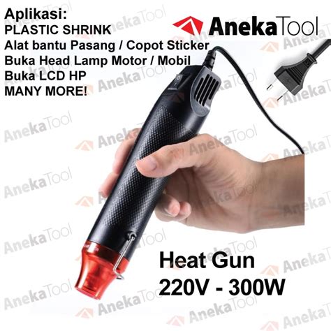 Jual Hotgun Heat Gun Electric Hot Air Vinyl 220V 300W Hot Gun Hotgun Heatgun Mini Hot Gun Heat