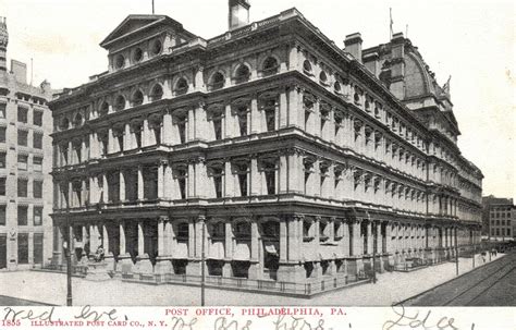 Vintage Postcard Post Office Building Historical Landmark