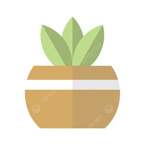 Flat Pot Vector Hd Png Images Plant Pot Flat Illustration Pngtree