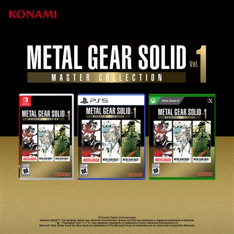 Metal Gear Solid Master Collection Vol1 Physical Editions Coming To Nintendo Switch