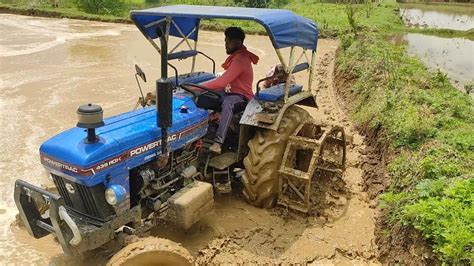 Tractor Power Test In Deep Mud Powertrac Tractor Show Tractor