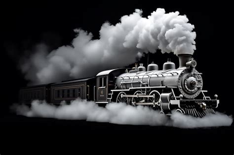 Premium Photo White Steam On A Black Background