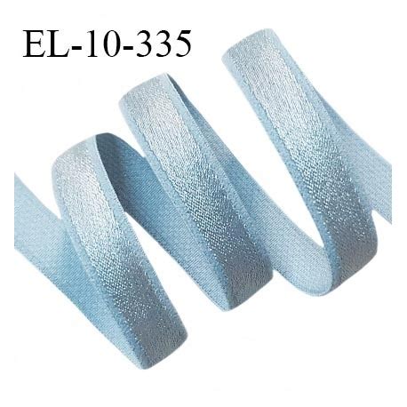 Elastique Lingerie 10 Mm Haut De Gamme Couleur Bleu Ciel Brillant Bonne