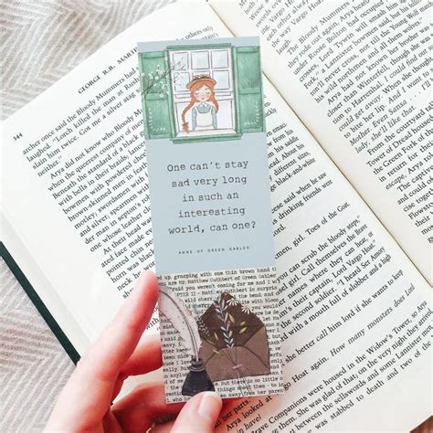 Buy Anne Of Green Gables Printable Bookmark Set Literary Bookmarks