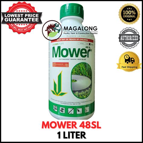 Mower 48sl Glyphosate Herbicide By Leads Agri 1 Liter Post Emergent Weed Killer Shopee