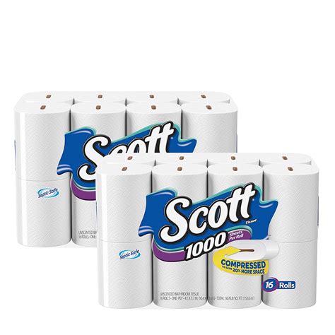 Buy Scott 1000 Toilet Paper, Compressed Pack, 32 Rolls Online at Lowest ...