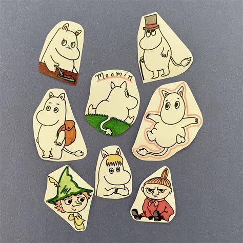 Moomin Sticker Bundle💗 Includes 8 Hand Drawn Depop