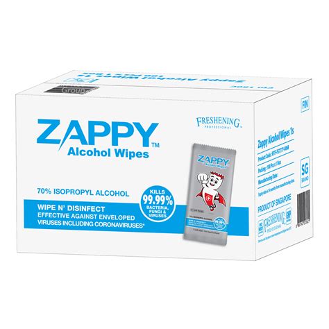 Zappy Alcohol Wipes NTUC FairPrice