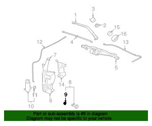 Gm Windshield Washer Fluid Reservoir Grommet Gm