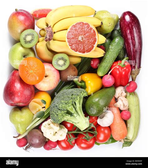 Fondo Blanco De Frutas Y Verduras Fotograf As E Im Genes De Alta