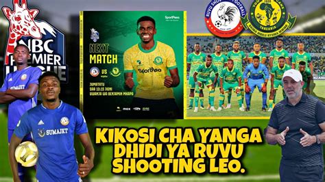 Kikosi Cha Yanga Sc Kinachoanza Leo Dhidi Ya Ruvu Shooting Mchezo Wa