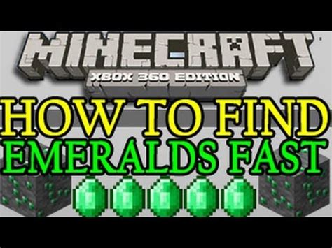 Minecraft Xbox One Ps How To Find Get Emeralds Fast Easy