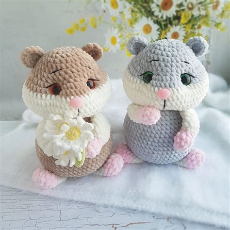 Crochet Pattern Hamster PDF Tutorial Amigurumi Hamster Plush Etsy