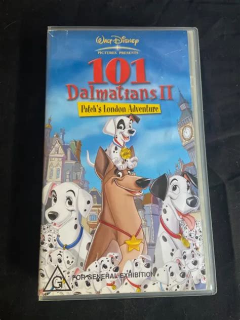 WALT DISNEY 101 Dalmatians Ii Patchs London Adventure Rare Vhs