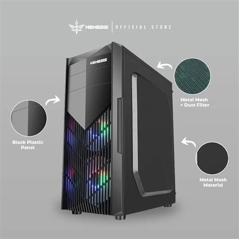 Jual CASING PC Gaming NYK Nemesis T10 T50 SCYLLA Black White