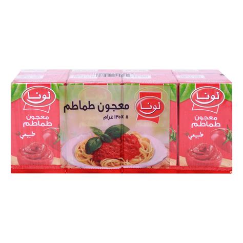 Luna Tomato Paste 8 X 135 G Online At Best Price Cand Tomatoesandpuree Lulu Qatar