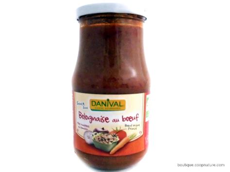 Danival Bolognaise Au Boeuf Bio 430g Coopnature