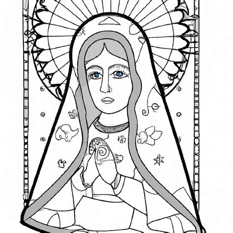 Nossa Senhora De Guadalupe Em Desenhos Para Imprimir E Colorir