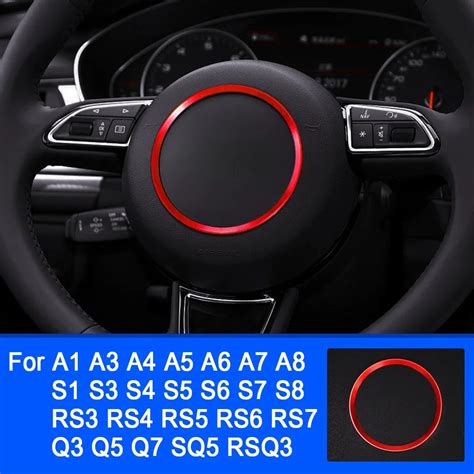 Car Steering Wheel Decoration Ring Trim Cover Sticker For Audi A1 A3 A4