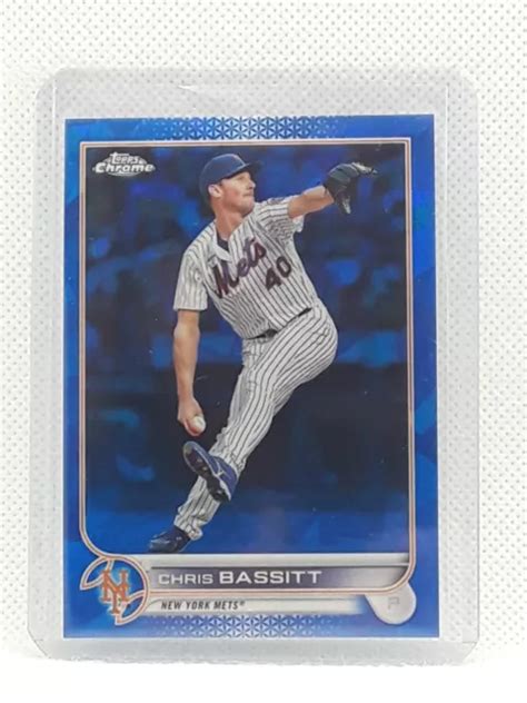 Mise À Jour Saphir Chrome Chris Bassitt 2022 Topps Us305 Mets De