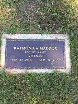 Raymond A Maddox 1946 2001 Mémorial Find a Grave