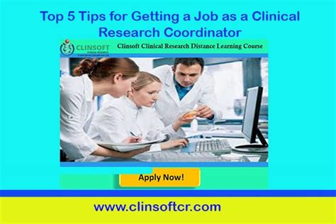 Top 5 Tips For Getting A Job As A Clinical Research Coordinator By Clinsoft Clinical Research