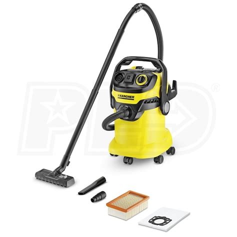 Karcher WD 5P Wet Dry Vacuum W Power Tool Outlet Variable Suction