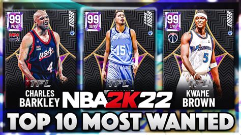 Top Most Wanted Cards In Nba K Myteam Youtube