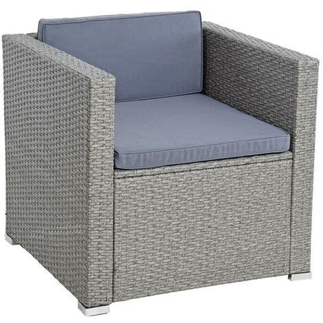 Polyrattan Loungesessel Gartensessel Rattan Sessel Gartenstuhl Stuhl