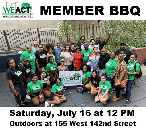 2022 Mem BBQ WE ACT For Environmental Justice