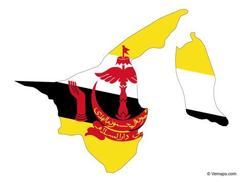 Flag Of Brunei Map National Flag Png X Px Brunei Blank Map The Best