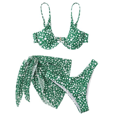 Gzea Women Bikini Set Printed Two Piece Beach Wear Hot Sexy Swimwears Bikini Set Retro Bathing